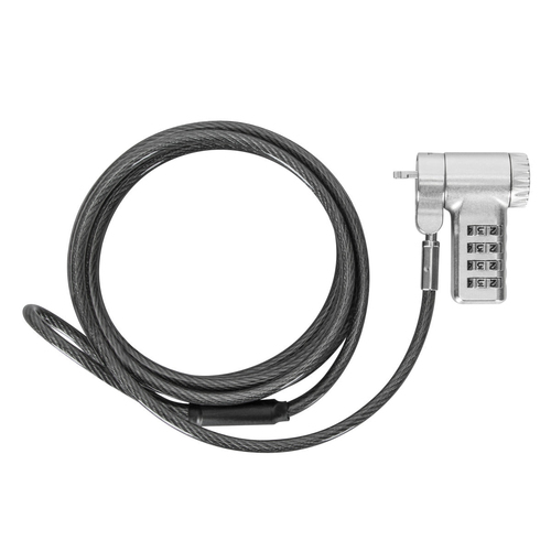 Targus DEFCON ASP96RGLX Kabelschloss Für Monitor, Docking Station, Notebook - 1,98 m Kabel - Zurücksetzbar - 4 Ziffern - P