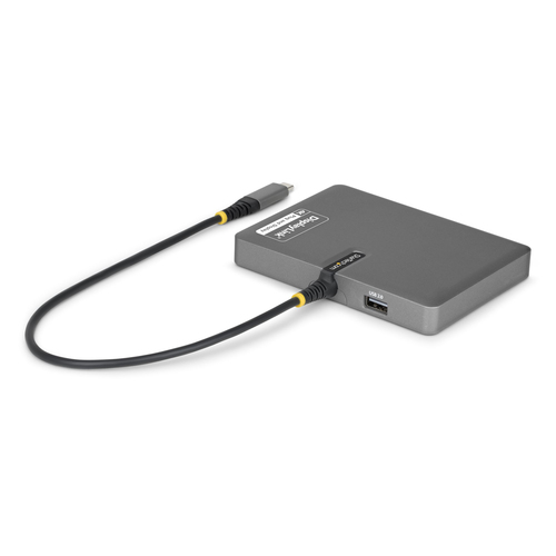 StarTech.com USB Type C Docking Station for Workstation - Charging Capability - 140 W - Space Gray - TAA Compliant - 4 Dis