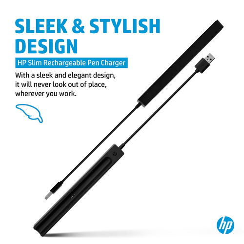 HP Stromadapter - für Stylus - 14,99 cm Kabel - Schwarz