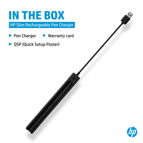 HP Stromadapter - für Stylus - 14,99 cm Kabel - Schwarz