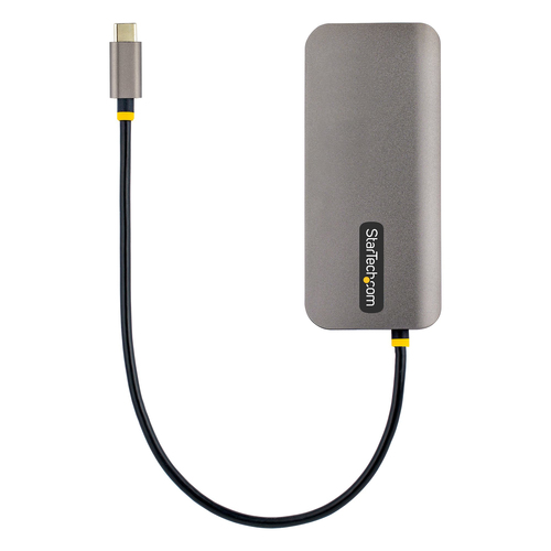 StarTech.com USB C Multiport Adapter, 4K 60Hz HDMI HDR10 Video, 3 Port 5Gbps USB-A Hub, 100W PD Pass-Through, GbE, SD/Micr