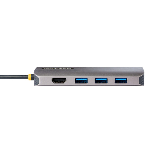 StarTech.com USB C Multiport Adapter, 4K 60Hz HDMI HDR10 Video, 3 Port 5Gbps USB-A Hub, 100W PD Pass-Through, GbE, SD/Micr