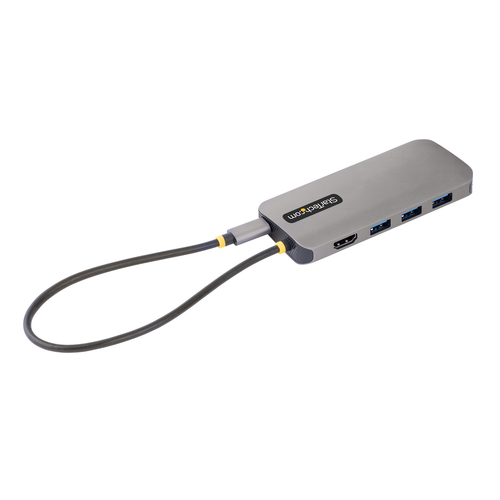 StarTech.com USB C Multiport Adapter, 4K 60Hz HDMI HDR10 Video, 3 Port 5Gbps USB-A Hub, 100W PD Pass-Through, GbE, SD/Micr