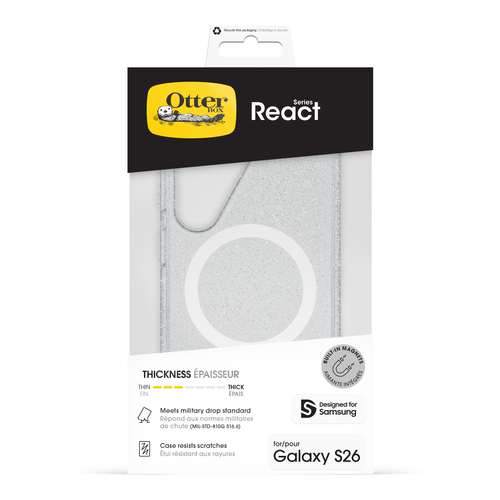 OtterBox React Estojo para Samsung Smartphone - Resistente a golpes, Resistente a quedas, Impacto resistente - 16 cm (6,3"