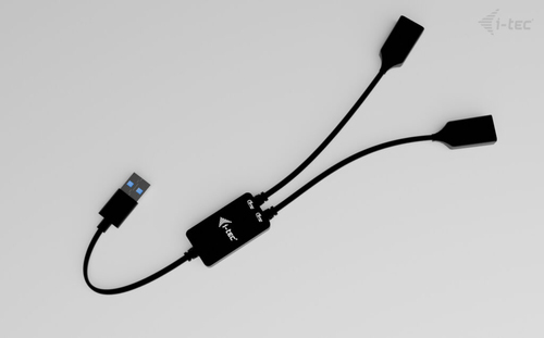 i-tec USB-A Cable HUB 2 port (2x USB-A). Kabellänge: 0,1 m. Anschluss 1: USB A, Anschluss 2: 2 x USB A, USB Version: USB 3