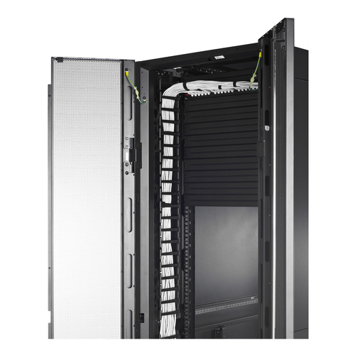 APC AR7721 Cable Organizer - Black - 2 Each Pack - TAA Compliant - Cable Manager - 42U Rack Height