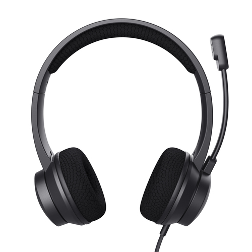 Trust Ayda Kabel Auf den Ohren, Kopfbügel Stereo Headset - Schwarz - Binaural - Geschlossen - 20 Hz bis 20 kHz Frequenzgan