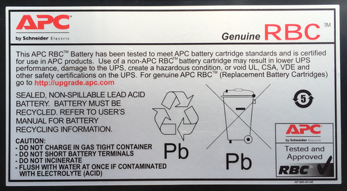 APC NULL Battery Unit - Lead Acid - Valve-regulated - Hot Swappable - 3 Year Minimum Battery Life - 5 Year Maximum Battery
