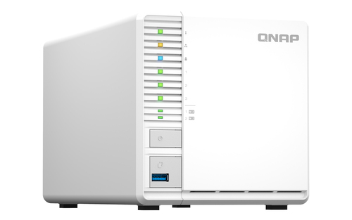 QNAP TS-364-8G 3 x Total de compartimentos Sistema de armazenamento SAN/NAS - 5 GB Flash Memory Capacity Celeron Quad-core