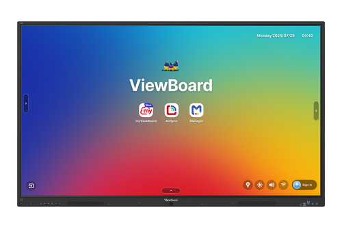 ViewSonic ViewBoard IFP7535-1-1C 1894.84 mm 4K UHD LCD Collaboration Display - 8 GB - Ultra Fine Touch (UFT) - Touchscreen