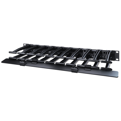 APC AR8612 Cable Organizer - Black - TAA Compliant - Cable Manager - 1U Rack Height