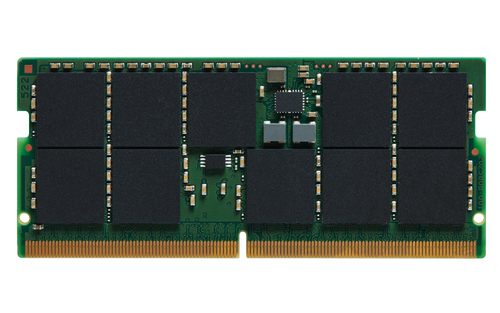Kingston RAM Module for Notebook - 32 GB DDR5 SDRAM Dual-rank Memory - CL46 - 1.10 V - ECC - Unbuffered - 262-pin - SODIMM