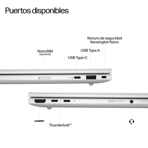 HP EliteBook 8 G1i 35.6 cm (14") Copilot+ PC Notebook - WUXGA - Intel Core Ultra 5 Series 2 226V - vPro Technology - 16 GB