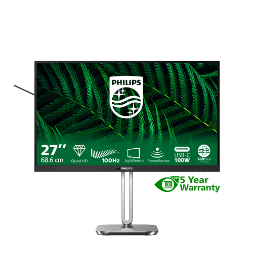 Philips 5000 series 27B2G5601/00. Display diagonal: 68.6 cm (27"), Display resolution: 2560 x 1440 pixels, HD type: Quad H