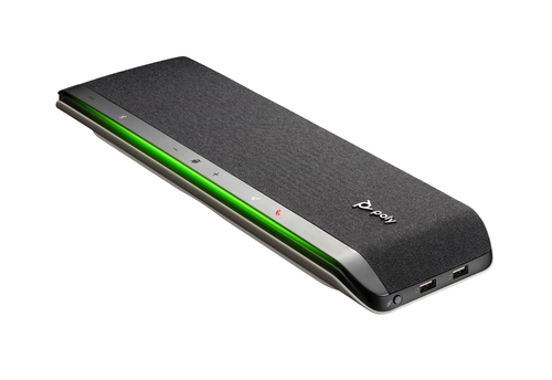 Poly Sync 60 Com fios/sem fios Bluetooth Altifalante - Prata - 6 x Bidirecional Microphone(s) - 50 mm Speaker(s)