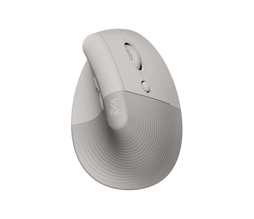 Logitech Lift Maus - Bluetooth/Radio-Frequenz - USB - Optisch - 6 Taste(n) - Sand - PC, Mac - Kabellos - 10 m - 2,40 GHz -