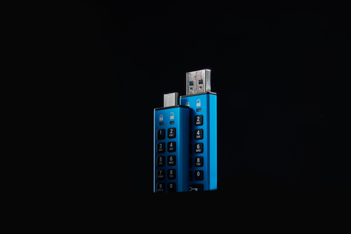 IronKey Keypad 200 IKKP200 128 GB USB 3.2 (Gen 1) Type A Flash Drive - XTS-AES - 145 MB/s Read Speed - 115 MB/s Write Speed