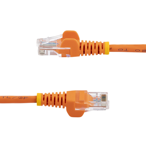 StarTech.com 3 m Orange Cat5e Snagless RJ45 UTP Patch Cable - 3m Patch Cord - Ethernet Patch Cable - RJ45 Male to Male Cat