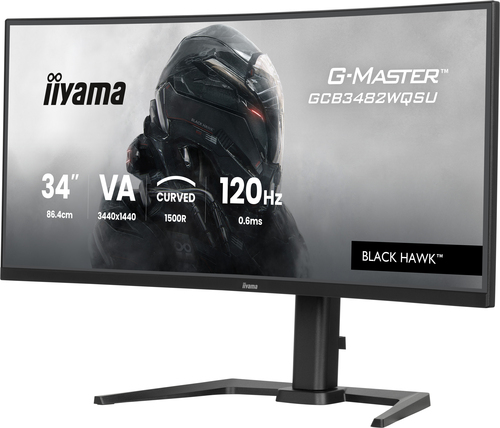 iiyama G-MASTER Black Hawk GCB3482WQSU-B1 34 Zoll Klasse UW-QHD Gekrümmter Bildschirm Gaming-LED-Monitor - 21:9 Format - S