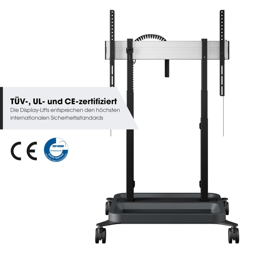 Vogel's RISE 5305 Trolley mit elektrischem Display Lift. Montage: Freistehend, Höchstgewichtskapazität: 120 kg, Minimum Bi