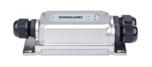 Intellinet Outdoor Vandalproof Gigabit PoE++ Injector, One 60 W Port, IEEE 802.3bt (4PPoE) Compliant, IP67 Waterproof, IK1