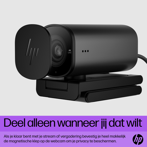 HP 965 4K Streaming Webcam. Megapixel (approx.): 8 MP, Maximum video resolution: 3840 x 2160 pixels, Camera HD type: Full 