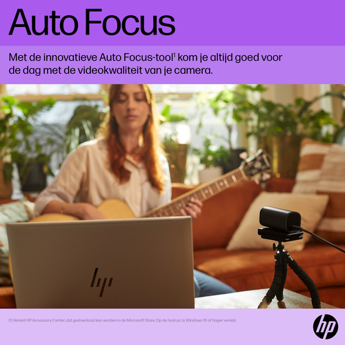 HP 965 4K Streaming Webcam. Megapixel (approx.): 8 MP, Maximum video resolution: 3840 x 2160 pixels, Camera HD type: Full 