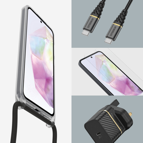OtterBox React Estojo de transporte Samsung Smartphone - Claro - Alça de pescoço