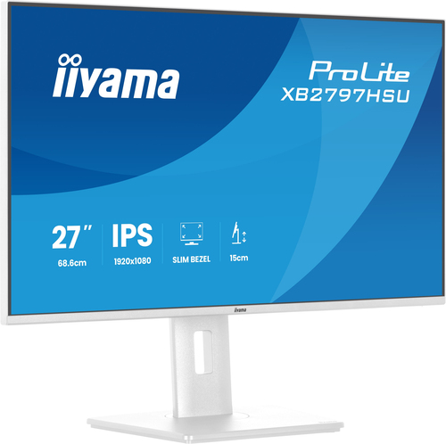 27IN WHITE IPS-PANEL 4-SIDE SLIM BEZEL1920X1080 120HZ EYECOM