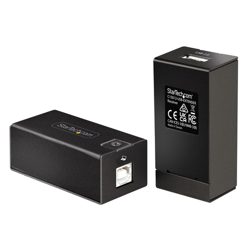 StarTech.com 150m (492ft) USB 2.0 Extender over Cat5e/Cat6 Ethernet Cable, Externally Powered USB Extender/Adapter via RJ4