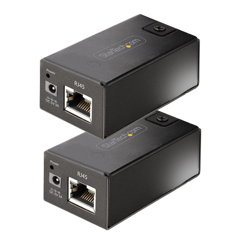 StarTech.com 150m (492ft) USB 2.0 Extender over Cat5e/Cat6 Ethernet Cable, Externally Powered USB Extender/Adapter via RJ4