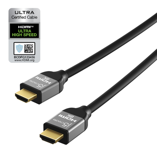 j5create HDMI AV-Kabel für Audio-/Video-Gerät - Unterstützt bis zu7690 x 4320