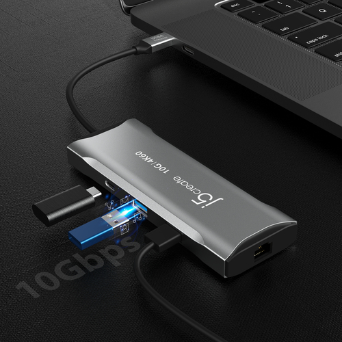 j5create JCD393 4K60 Elite USB-C® 10Gbps Mini Dock, Space Grey. Connectivity technology: Wired, Host interface: USB 3.2 Ge