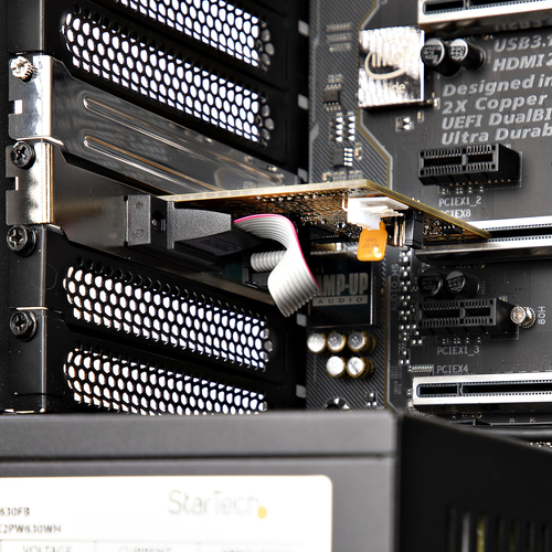 StarTech.com 2-Port PCI Express Serial Card, Dual Port PCIe to RS232 (DB9) Serial Card, 16C1050 UART, COM Retention, Windo