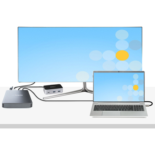 StarTech.com 4 Bay Thunderbolt 3 NVMe Enclosure, For M.2 NVMe SSD Drives, 1x DisplayPort Video and 2x TB3 Downstream Ports