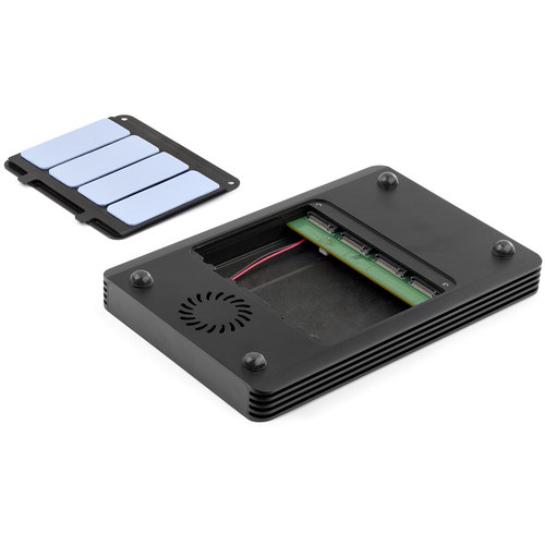 StarTech.com 4 Bay Thunderbolt 3 NVMe Enclosure, For M.2 NVMe SSD Drives, 1x DisplayPort Video and 2x TB3 Downstream Ports