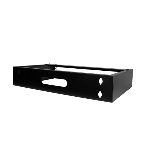 StarTech.com 2U Wall Mount Rack, 14in Deep, 19 inch Wall Mount Network Rack, Wall Mounting Patch Panel Bracket for Switch/