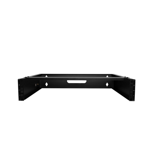 StarTech.com 2U Wall Mount Rack, 14in Deep, 19 inch Wall Mount Network Rack, Wall Mounting Patch Panel Bracket for Switch/