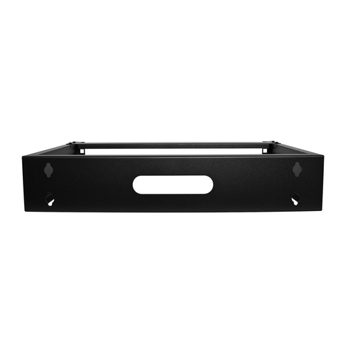 StarTech.com 2U Wall Mount Rack, 14in Deep, 19 inch Wall Mount Network Rack, Wall Mounting Patch Panel Bracket for Switch/