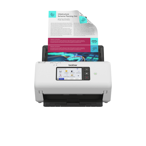 Brother ADS-4700W Sheetfed Scanner - 600 dpi Optical - 48-bit Color - 8-bit Grayscale - 40 ppm (Mono) - 40 ppm (Color) - D