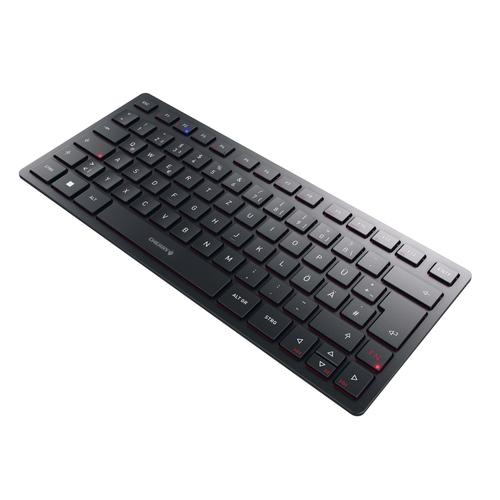 CHERRY KW 9200 MINI Teclado - Com fios/sem fios Conectividade - USB Tipo C Interface - Checo - Preto - Bluetooth/RF - 5 - 