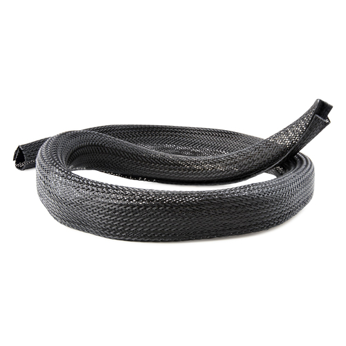 StarTech.com 10ft (3m) Cable Management Sleeve, Braided Mesh Wire Wraps/Floor Cable Covers, Computer Cable Manager/Cord Co