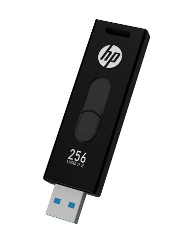 HP x911w 256 GB USB 3.2 Typ A Flash-Laufwerk - Schwarz - 500 MB/s Read Speed - 450 MB/s Write Speed