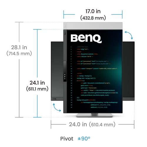 BenQ RD280UG. Bildschirmdiagonale: 71,6 cm (28.2"), Display-Auflösung: 3840 x 2560 Pixel, HD-Typ: 4K Ultra HD, Reaktionsze