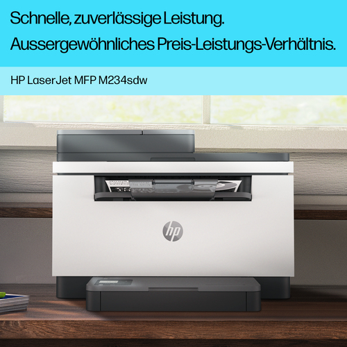 HP LaserJet M234sdw Kabellos - Laser-Multifunktionsdrucker - Monochrom - Kopierer/Drucker/Scanner - 30 ppm Monodruck - 600