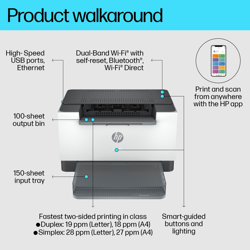 HP LASERJET SFP M207DW 27 PPM DUPLEX WIFI