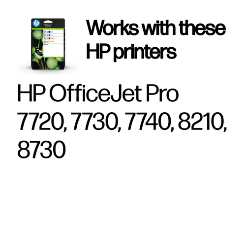 HP 953 Tintenstrahl Tintenpatrone - Schwarz, Cyan, Magenta, Gelb - Original - Mehrfachpack - 4 / Pack