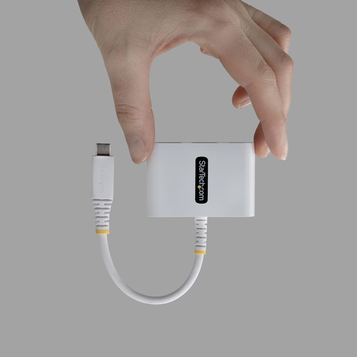 StarTech USB-C to HDMI Multiport Adapter with 140W PD Charging, 4K 60Hz HDMI, USB 5Gbps Hub, Mini Dock - Convert a single 