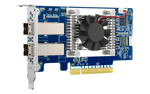 QNAP QXP-830S-3808. Hostschnittstelle: PCIe, Ausgangsschnittstelle: Mini-SAS. Produktfarbe: Mehrfarbig, Kühlung: Aktiv, An