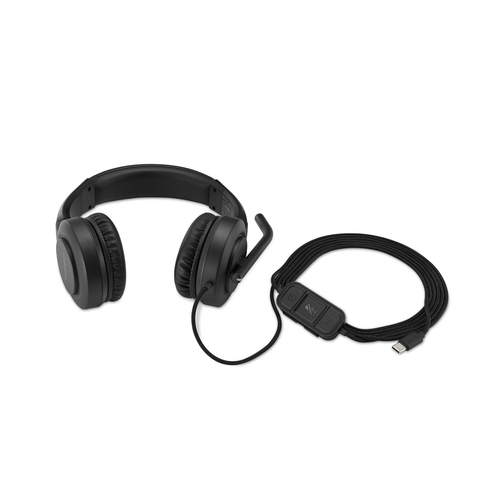 Kensington H1000 Kabel Auf den Ohren, Kopfbügel Stereo Headset - Schwarz - Binaural - Geschlossen - 20 Hz bis 20 kHz Frequ